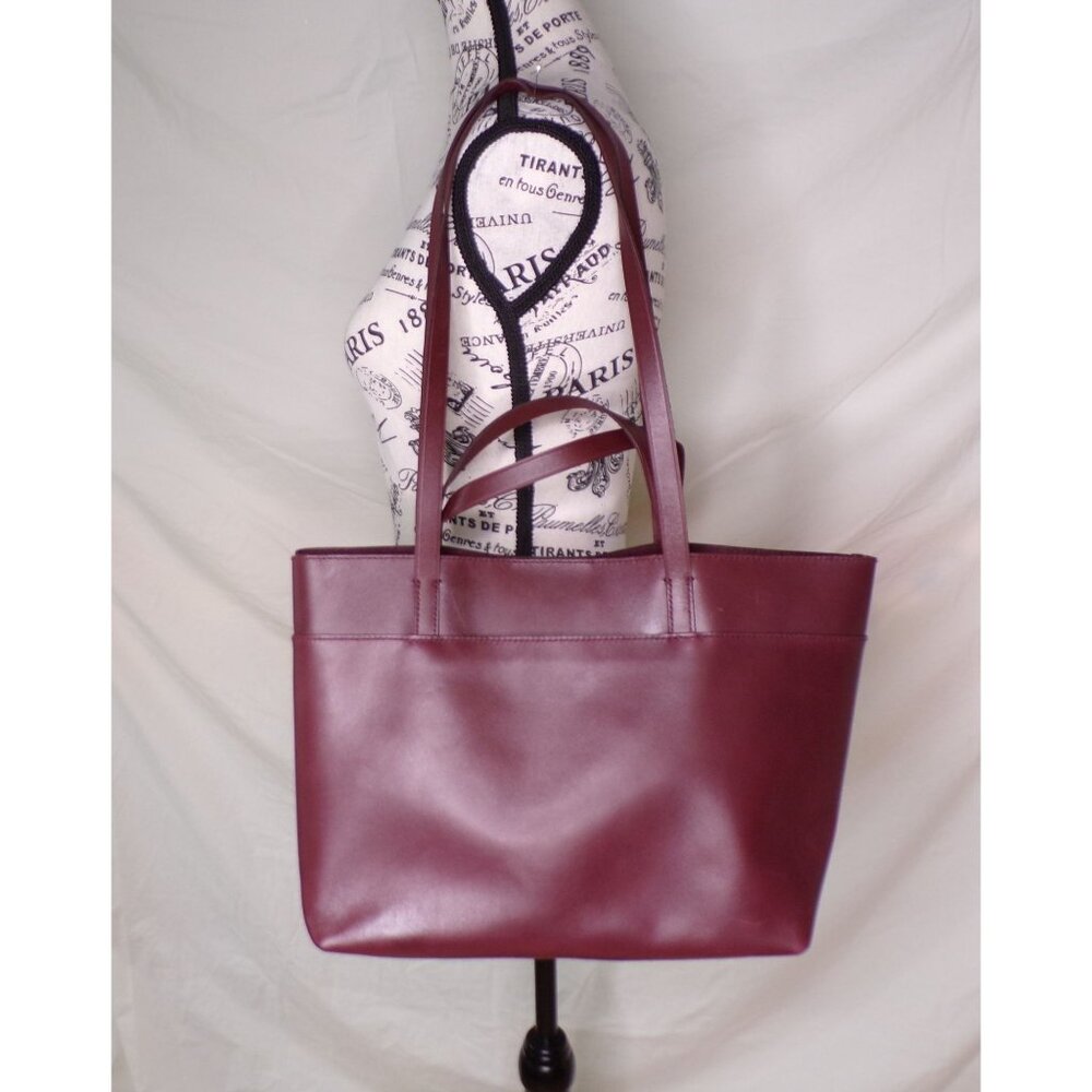 🆕MADEWELL Medium Essential East/West Tote Leather Dark Cabernet Brown - Picture 4 of 7